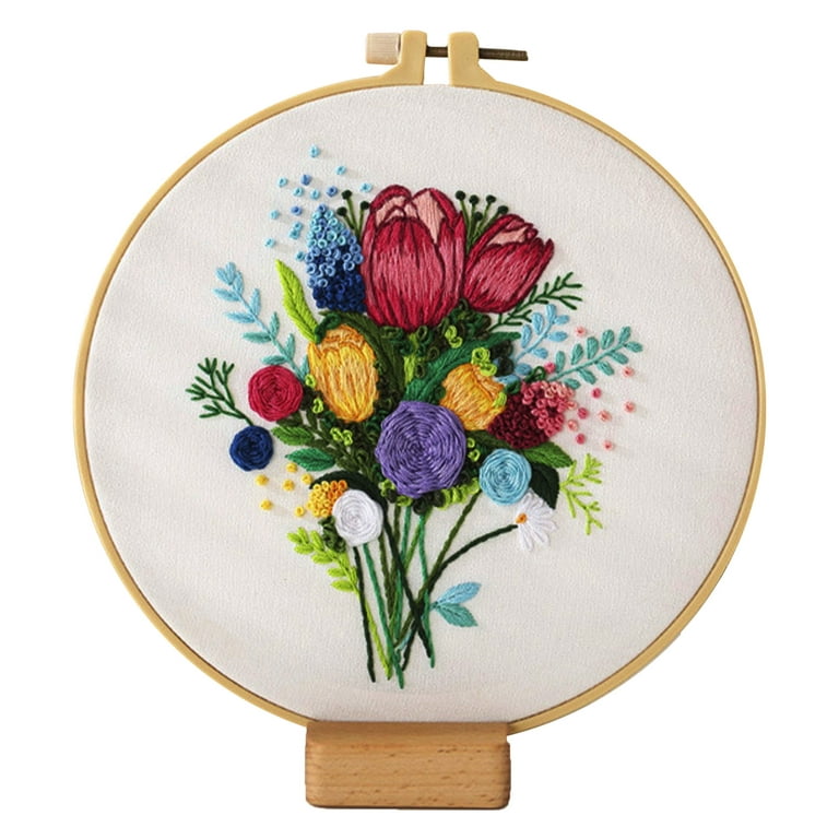 Blingpainting Handheld Flower Embroidery - Easy-to-Use, Portable, Beautiful  Designs, Embroidery Kit for Art Craft Handy Sewing, Perfect for DIY  Beginners 