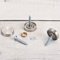 thumbnail image 4 of Uxcell 12 Pack Screw Covers Caps, 304 Stainless Steel Mirror Screws, 30mm Dia, Silver, 4 of 7