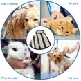 thumbnail image 4 of Stars Stripped Soft Cat Dog Recovery Collar Adjustable Cat Cone Wound Healing Protective After Surgery for Large/Medium/Small Dogs Cat, 4 of 7
