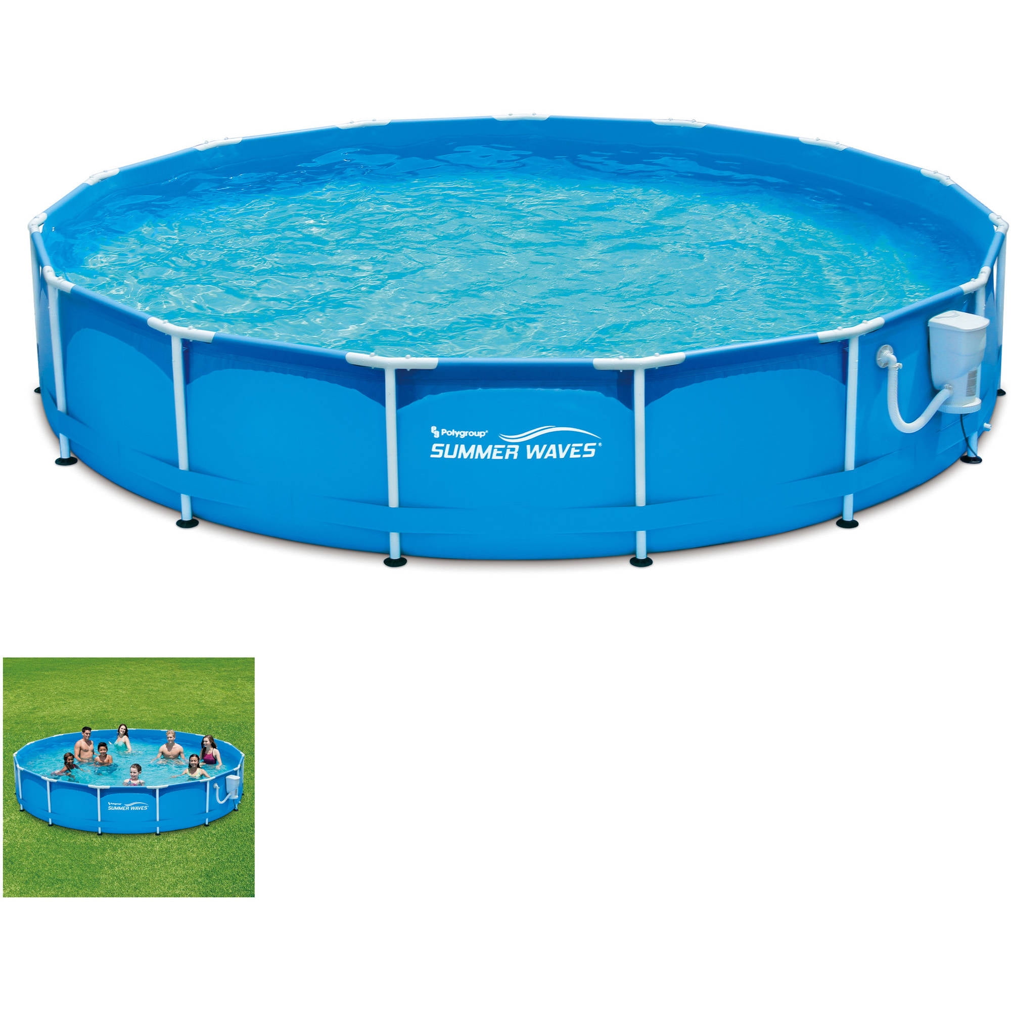 15' Metal Frame Pool Set by POLYGROUP LIMITED MACAO COMMERCIAL OFFSHORE