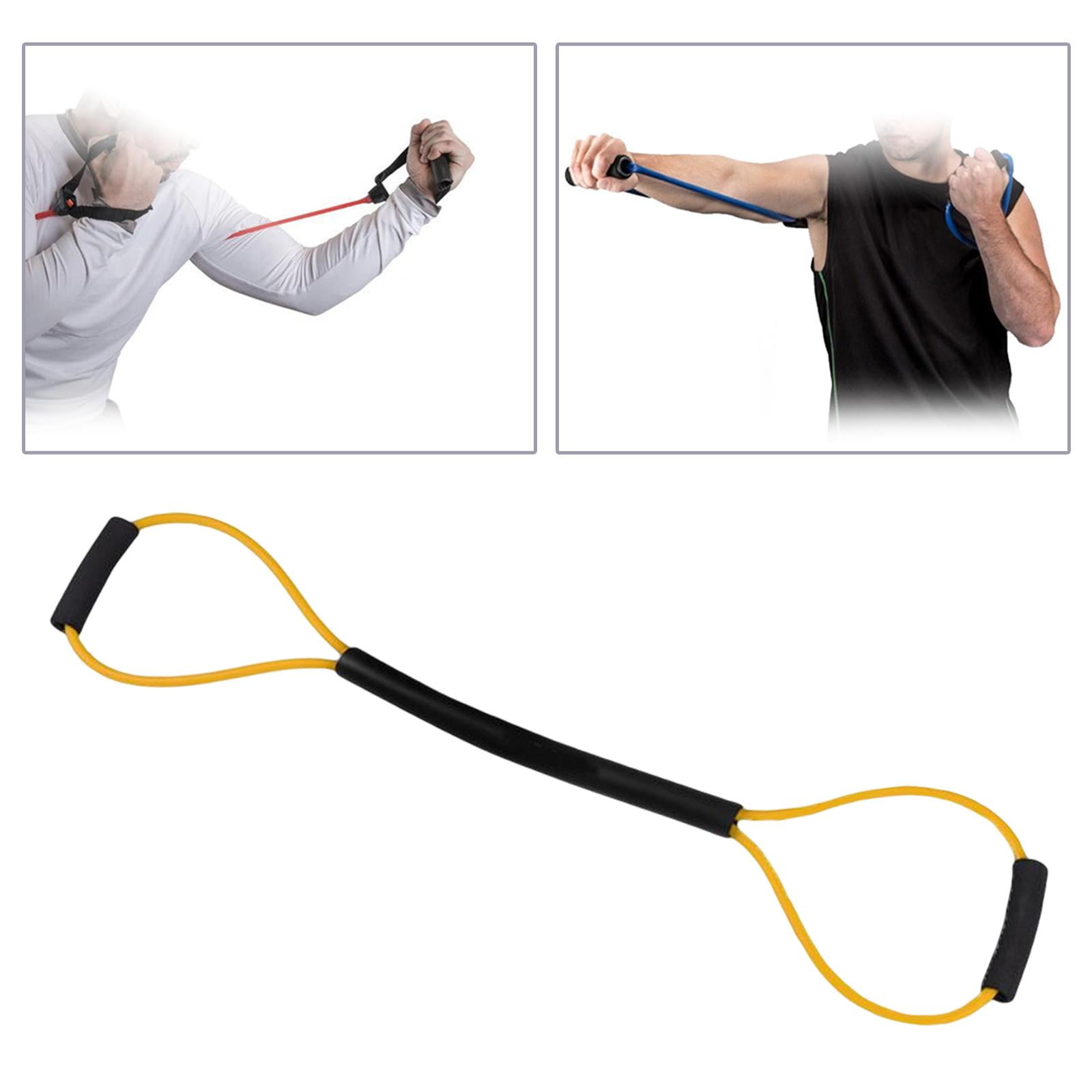 Bandas De Resistencia Shadow Boxing Gym Indoor Pull Rope Home Yellow 15LB+Bandas De Resistencia Shadow Boxing Gym Indoor Pull Rope Home Red 20LB Estilo A