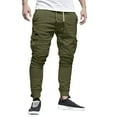 thumbnail image 1 of Ketyyh-chn99 Linen Pants Men Linen Pants Work Linen Pants Athletic Drawstring Trousers Army Green,XL, 1 of 4