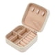 thumbnail image 2 of Solución elegante de almacenamiento de joyas para mujeres: caja organizadora compacta Beige, 2 of 9