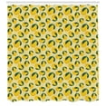 thumbnail image 3 of Ambesonne Garden Art Shower Curtain, Graphic Lemons Leaves, 69"Wx70"L, Jade Green Mustard, 3 of 3