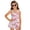 Pink and White - Butterfly Flower, variant on DISNIMO Horse Print Girls Swimsuits One Piece Bathing Suits Sleeveless U Neck Swimwear with Skirt Quick Dry Swim Dress Size 3-13