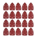 thumbnail image 2 of EeaseCA 25Pcs Triangle Sand Paper Triangle Back Sandpaper with Holes Portable Flocking Sandpaper Triangle Polishing Sandpaper (Dark Red), 2 of 7