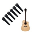 thumbnail image 2 of 6Pcs Ebony Wooden Guitar Bridge Pin String Peg Replacement Slotted Bridge Pin for 6 & 12 String Acoustics Guitar, 2 of 8