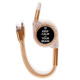 thumbnail image 1 of Citar a mantener la calma, usa tu cerebro negro Cable de carga telescópico múltiples USB tres en uno, 1 of 3