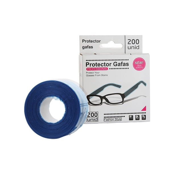 Billuyoard Fundas desechables para anteojos, cubiertas protectoras de plástico para piernas, para teñir el cabello Cubiertas para muebles de jardín