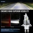 thumbnail image 2 of Luz LED H4 para motocicleta, faro para motocicleta de 8000 lm, 35 W, 6500 K, kit de conversión de luz blanca extremadamente brillante, IP67, resistente al agua, garantía de 2 años, 1 pieza, 2 of 3