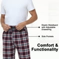 thumbnail image 4 of Xidunhg Men's 3-Pack Comfortable Pajama Pants, Cotton Blend Flannel Plaid Sleep and Lounge Bottoms with Pockets, 4 of 10