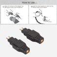 thumbnail image 4 of Adaptador De Conector De Cable MMCX, Macho A Hembra, Adaptador De Cable MMCX De Moldeo Por Inyección Portátil De Una Pieza, Alambre De Estaño Plateado Para HD565 Para HD545, 4 of 7