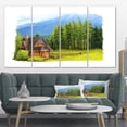 thumbnail image 1 of Small Wooden Home in Mountains - Landscape Canvas Art Print, 1 of 3