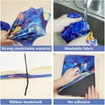 thumbnail image 5 of Submarine World Stretchable Book Cover Fish Washable Reusable Large Nylon Book Protector Elastic Notebook Wraps Suitable for Hardcover Books Classroom Students, 5 of 8