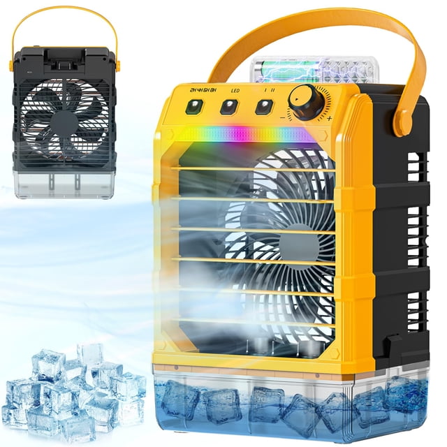 Ventilador nebulizador portátil Uniqwamo compatible con Dewalt 20V/60V