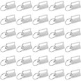 thumbnail image 1 of Key Fob Hardware, 20pcs Key Chain Making Kit with Key Rings, for Bag Webbing Lanyards/Embossed/Webbing and Other Hand Craft (Silver), 1 of 7