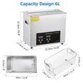 thumbnail image 5 of Aoile 6L Ultrasonic Cleaner with Heater & Timer, Professional Industrial Cleaning Machine for Carburetor Repairing Tools Parts Instrument, 5 of 7