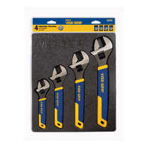 IRWIN VISE-GRIP 2078706, 6-12 inch Chrome Vanadium construction Adjustable Wrench 4 Piece