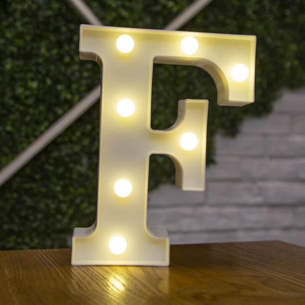 Luces LED con letras del alfabeto, lámpara luminosa con número, luz nocturna con batería para decoración del hogar, boda, cumpleaños, fiesta de navidad