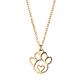 thumbnail image 3 of Collar para Mujer Huella de Gato, Perro y Animales LuckyLy de Acero Inoxidable dorado UNITALLA, 3 of 8