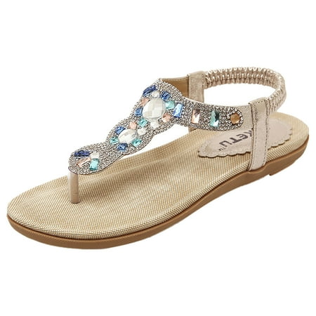 

Korean Women s Crossborder Glass Rhinestone Foreign Trade Large Sandals In Summer Thick Platform Sandals for Women Women Sandals 9