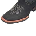 thumbnail image 2 of Men's Leather Cowboy Western Boot, Square Toe, Black, Brown, 2 of 4