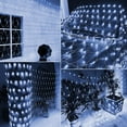 thumbnail image 6 of HYwys 9 8ft X 6 6ft Christmas Solar Net Lights Outdoor Indoor 192 LED 8 Modes Remote Waterproof Mesh Decoration Holiday Xmas Garden Bedroom Bush Ga, 6 of 8