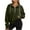 Green, variant on Aofany Sweatshirt for Women Half Zip Cropped Pullover Fleece Hoodies Fall Winter Tops Thumb Hole