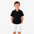 thumbnail image 3 of LittleSpring Black Polo Shirt Boys School Uniform Size 10 Short Sleeve Polo T Shirts Solid Classic, 3 of 6
