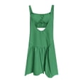 thumbnail image 5 of RUTAYY Women's Dress Solid Color Backless Casual with Built In Shorts Yoga Tennis Outdoor Sports Summer Wear Holiday Chic Dresses, 5 of 5