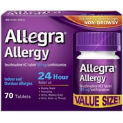 Allegra 24 Hour Allergy Tablets 70 ea (Pack of 2)