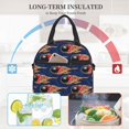 thumbnail image 4 of Fuzoiu Bowling Ball And Flame Print Insulated Lunch Bag for Women Men Large Reusable Lunch Box Adult Leakproof Portable Cooler Tote Bags for Work Picnic, 4 of 7