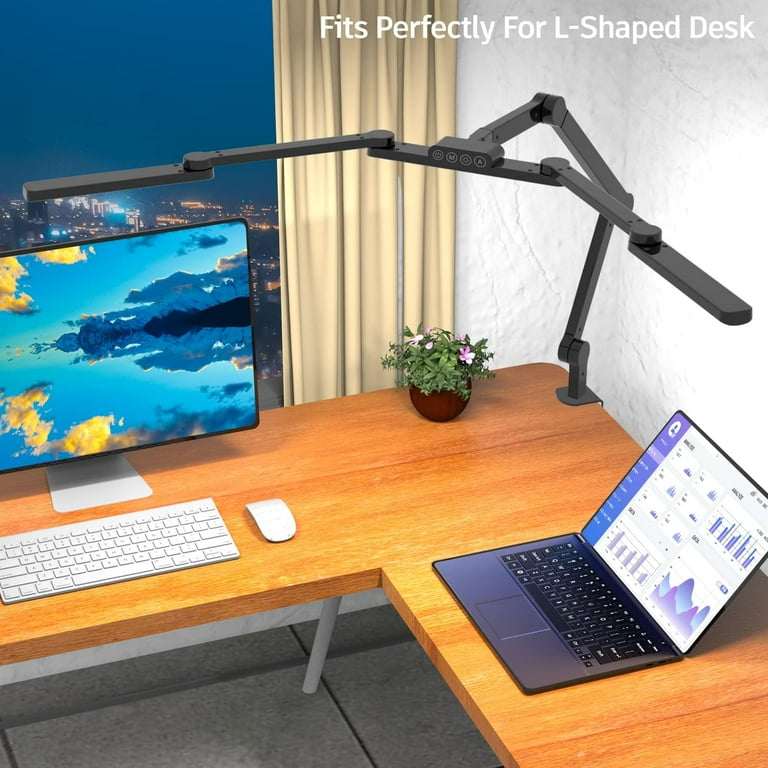 LED Desk Lamp with Clamp, Clamp on Architect Desk Lamp for