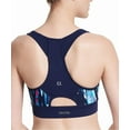 thumbnail image 2 of New  Calvin Klein Performance Women's Explosion Blue Printed Sports Bra L 4671-3, 2 of 2
