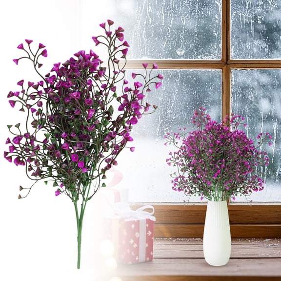 Artificial Hanging Eucalyptus Bell Flowers 19.69 Inch Realistic Greenery Garland with Flexible Wire Stems for Wedding Arch Home Wall Indoor Outdoor Room Decor