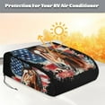 thumbnail image 2 of Housse de Climatiseur RV, Drapeau Américain Cheval RV Housse d'Hiver avec Cordon, Protection de Toit RV pour Voyage en Extérieur, 2 of 7