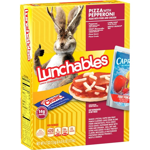 Lunchables Lunch Combinations Pizza with Pepperoni, 10.7 oz Box