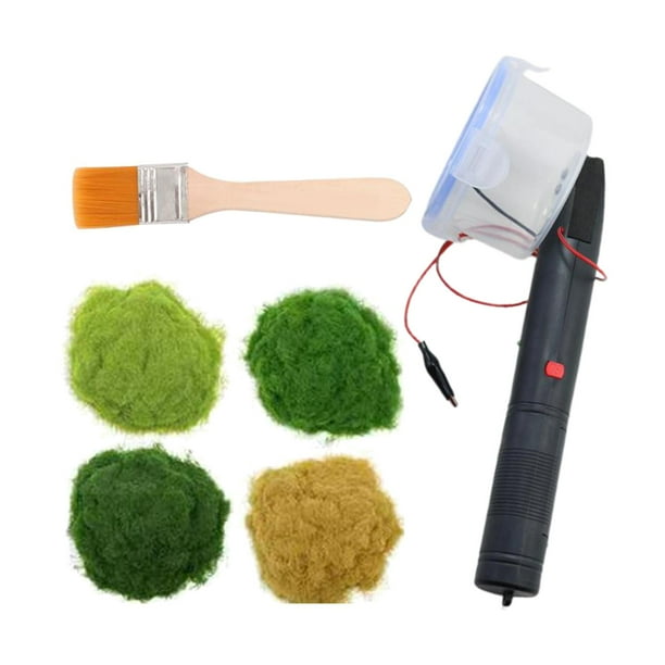 Kits de flocado avanzados de alta potencia Máquina de flocado para electrostáticos en miniatura 4 hierba en polvo