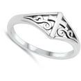 thumbnail image 4 of Christian Filigree Swirl Cross Ring .925 Sterling Silver Band Jewelry Female Male Unisex Size 7, 4 of 4