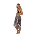 thumbnail image 5 of Colorful Bohemian Style Mandala Printed Beach Wrap Sarong With Fringe, Mandala Red, Size: One Size, Uluwatu Style, 5 of 5