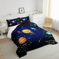 thumbnail image 3 of YST Outer Space Comforter Set Boys Universe Planet Bedding Set for Kids Boys Girls Galaxy Comforter Planet Quilt Set 1 Comforter Set with 2 Pillowcases Full Size, 3 of 6