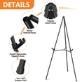 thumbnail image 2 of 2-Pack 66" Black Metal Easel Stand - Adjustable Portable Display for Painting, Wedding Signs & Posters, 2 of 4