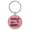 Pink, variant on Lake Life Hooked on Daddy Tan Laser Engraved Leatherette Keychain Backpack Pull - 1.5 x 3 Inches