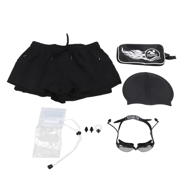 Conjunto de 8 Uds de pantalones cortos de natación para hombre, pantalones cortos de playa para hombre, gafas, bolsa impermeable para teléfono, Kit de tapones para los oídos para gimnasio XXL YUNYI BRAND Deportes