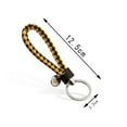 thumbnail image 3 of SagaSave Braided Leather Cord Metal Keychain for Car Keys House Keys Apartment Keys, 3 of 4