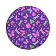 thumbnail image 4 of Spare Tire Cover, Pink Purple Butterfly Flower Wheel Cover Tire Covers For Trailers Car Truck Camper Universal Tire Covering Fits Diameter14"-17", 4 of 4