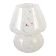thumbnail image 2 of Retro Mushroom Glass Lamp Glass USB Table Lamp with Remote, Rechargeable Battery & 3 Color Modes for Bedroom Night Light(White) Rkxzt, 2 of 9
