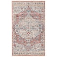 thumbnail image 7 of SAFAVIEH Kenitra Jermaine Floral Bordered Polyester Area Rug, Pink/Grey, 4' x 6', 7 of 7