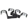 thumbnail image 2 of New Arrivals 2Pcs Double Curtain Rod Brackets Ceiling Mount Supports Aluminum Alloy Black, 2 of 8