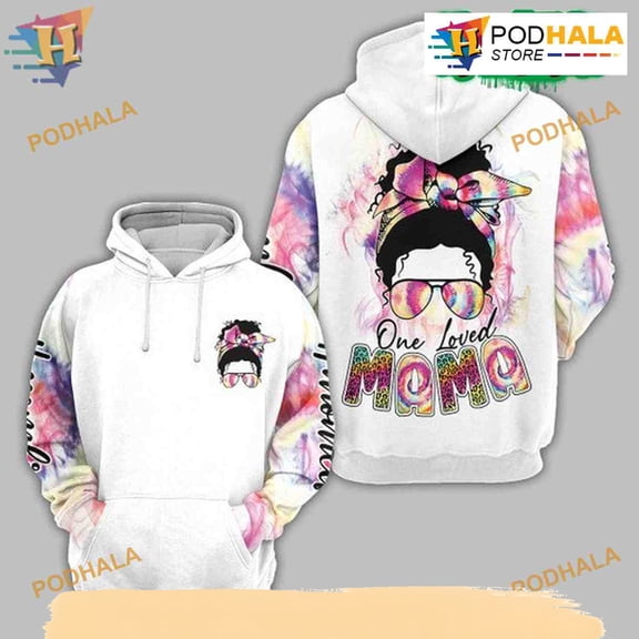 One Loved Mama All Over Printed 3D Hoodie T-Shirt, Gift For Mother